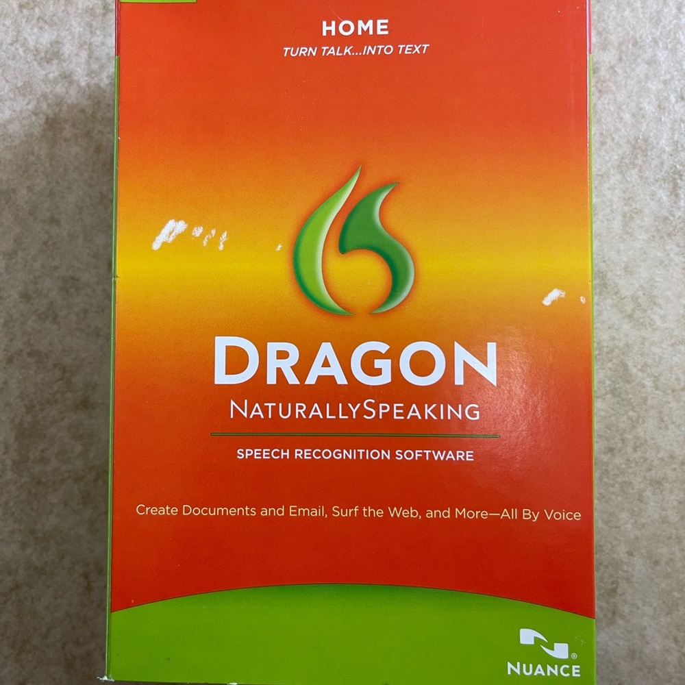 Dragon Naturally Speaking Speech Recognition Software by Nuance